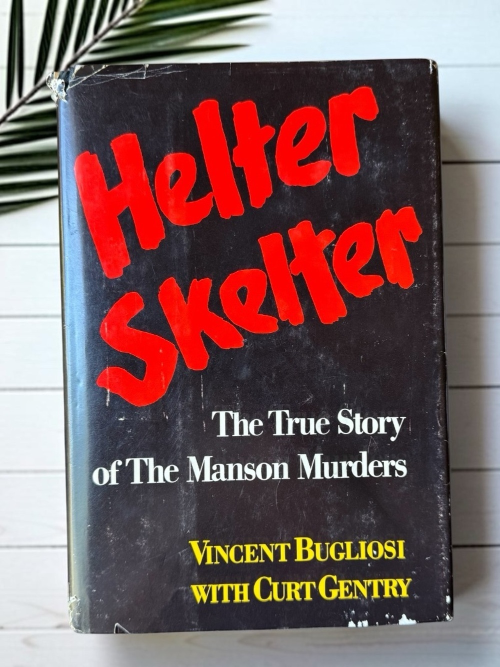 Helter Skelter First Edition 1974 Hardcover Vincent Bugliosi True Crime Manson